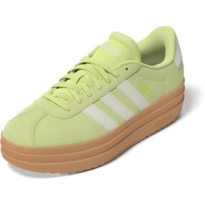 adidas Women’s Vl Court Bold Sneaker(Ice Yellow/Off White/Lucid Lemon)