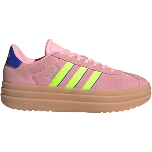 adidas Women’s Vl Court Bold Sneaker(Pink Spark/Lucid Lemon/Lucid Blue)
