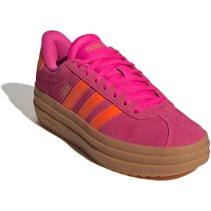 adidas Women’s Vl Court Bold Sneaker(Shock Pink/White/Gold Metallic)
