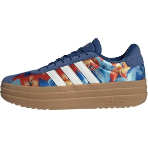 adidas Women’s Vl Court Bold Sneaker(Talc/Off White/Dark Marine)