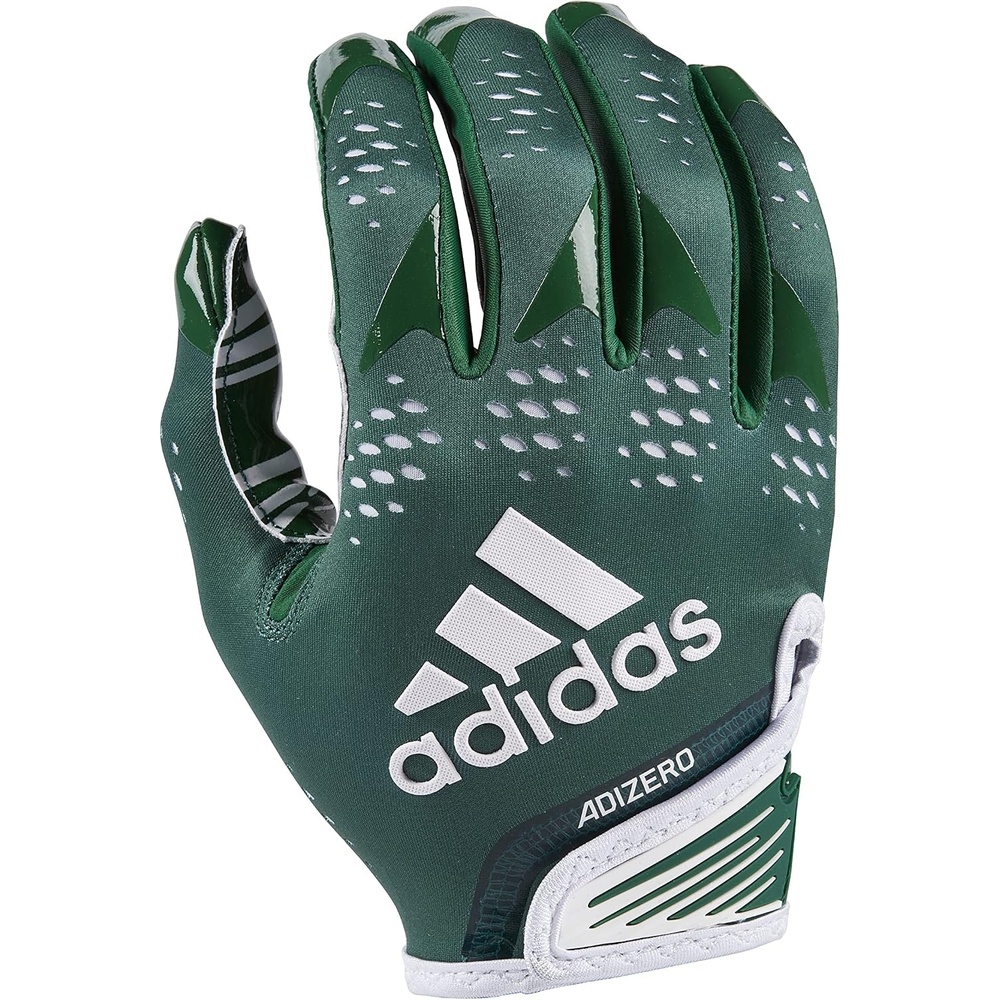 image:imageAdidas Adizero 12 Adult Football Receiver GlovesForest GreenWhite