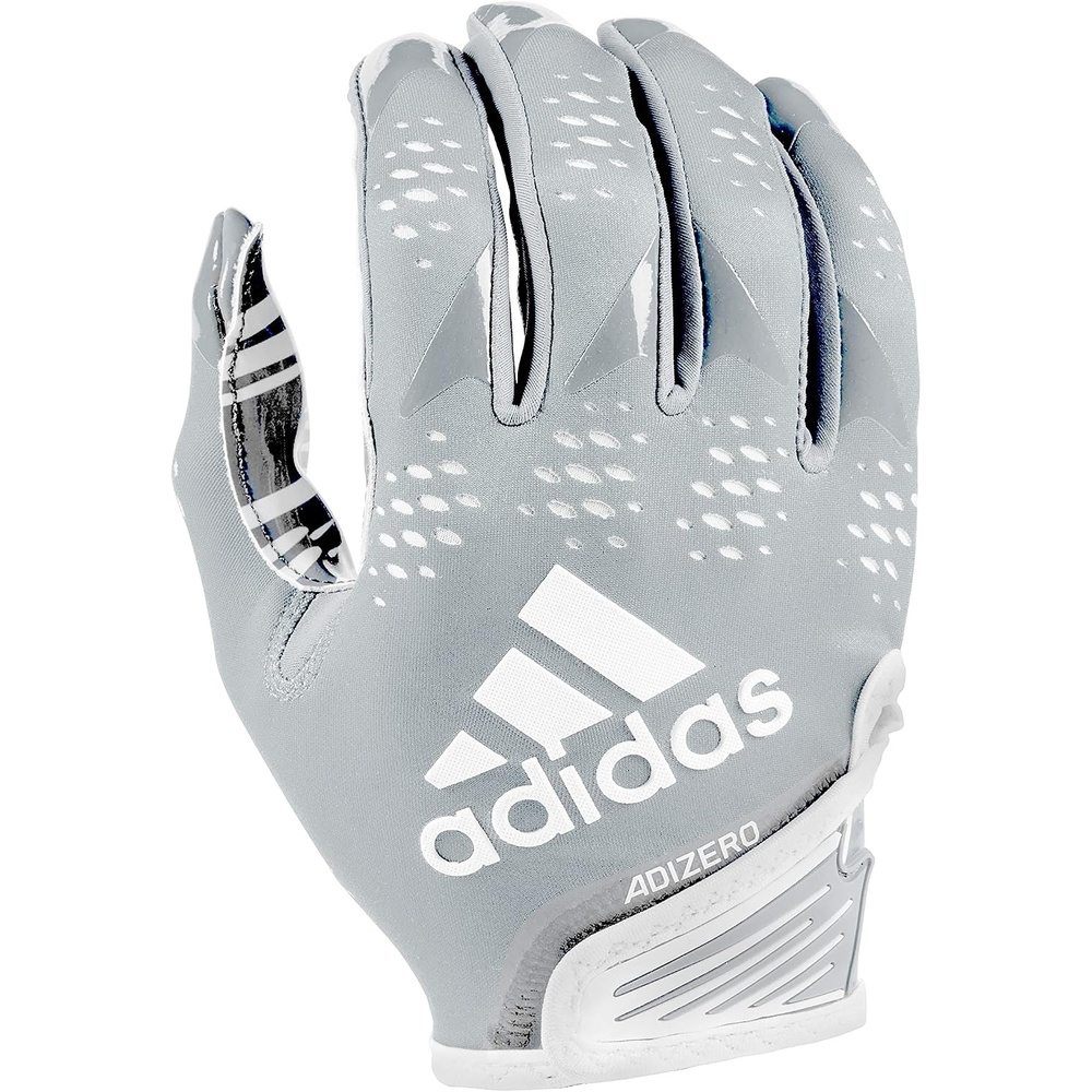 image:imageAdidas Adizero 12 Adult Football Receiver GlovesGrayWhite