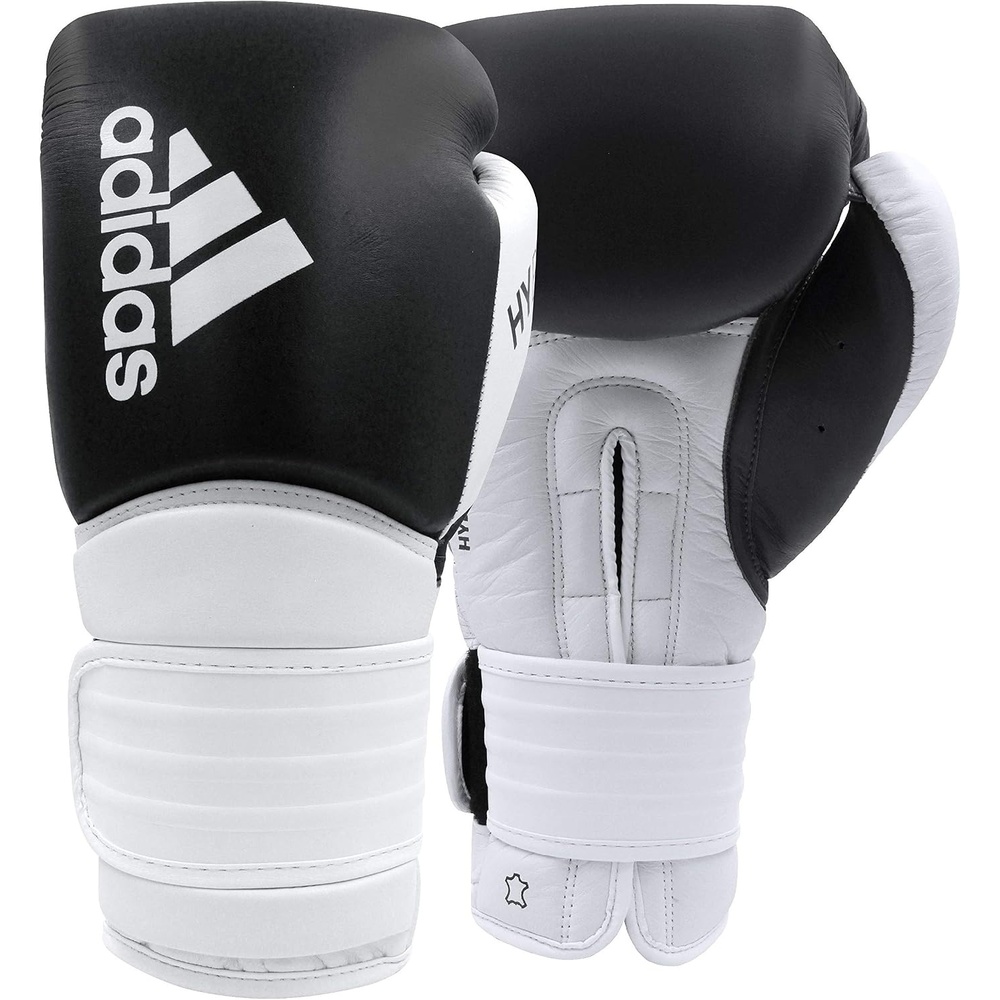 image:imageadidas Hybrid 300 Boxing and Kickboxing Gloves for Women amp MenBLACKWHITE