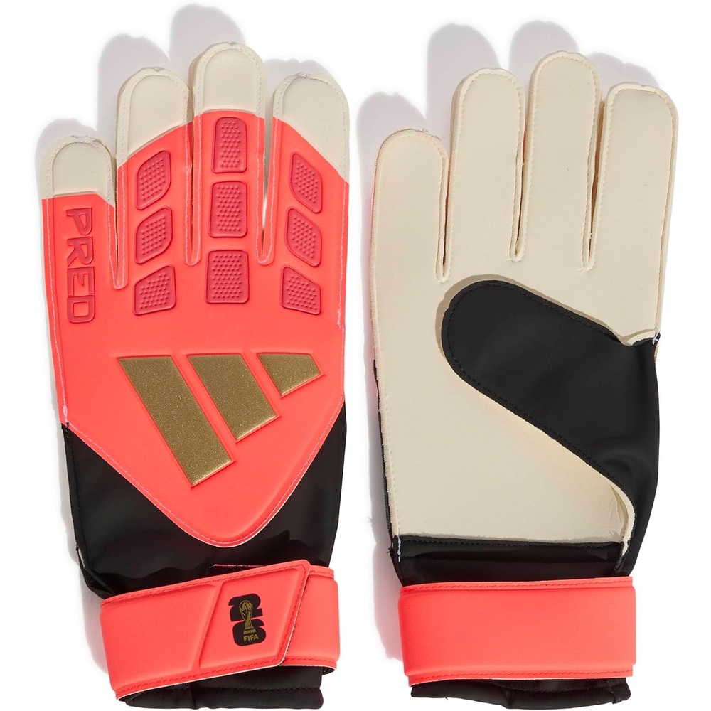 image:imageadidas Unisex Training Goalie Soccer GlovesSolar TurboBlackWhiteTraining