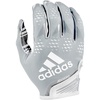 image:imageAdidas Adizero 12 Adult Football Receiver GlovesGrayWhite