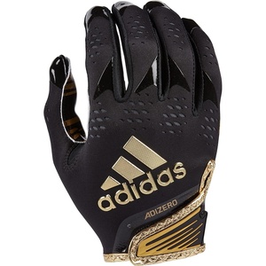 Adidas Adizero 12 Adult Football Receiver Gloves(Black/Metallic Gold)