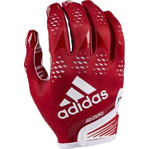 Adidas Adizero 12 Adult Football Receiver Gloves(Red/White)