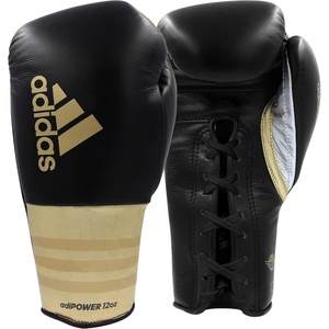 adidas Adi-Power Hybrid 500 Pro Boxing and Kickboxing Gloves(BLACK/GOLD)