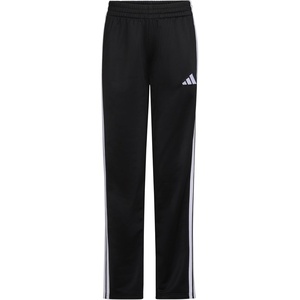 adidas Big Kid Straight-Leg 3-Stripe Track Pant, 10-12, Regular, Black