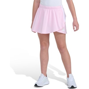 adidas Girls Elastic Waistband Faux Wrapped Skort(Clear Pink)