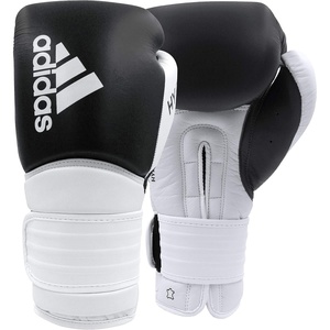 adidas Hybrid 300 Boxing and Kickboxing Gloves for Women & Men(BLACK/WHITE)